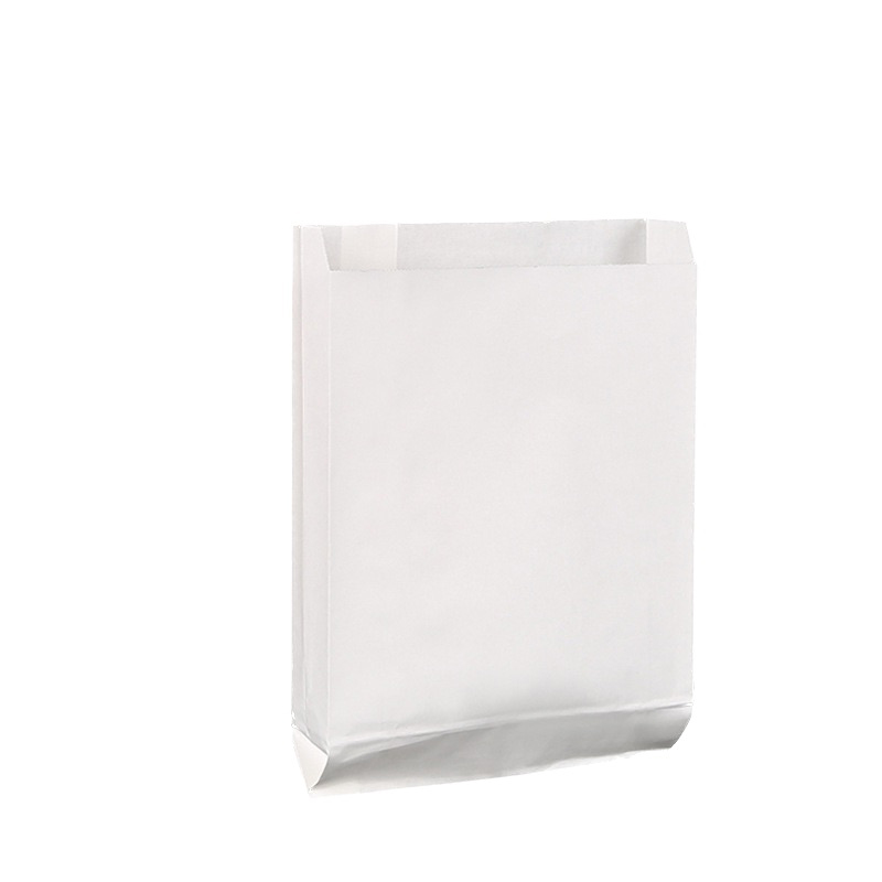Disposable White Kraft Paper Bag