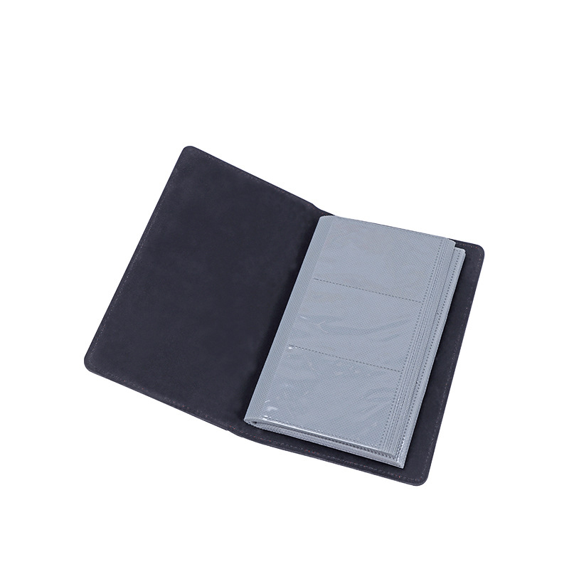 Álbum de colección de tarjetas con bolsillos plásticos claros