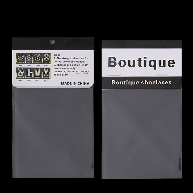 Lacets en polyester de 120cm avec carte papier