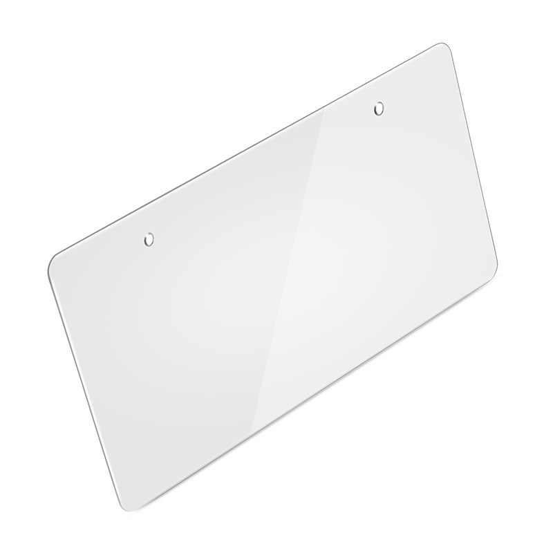 Placa de plástico transparente