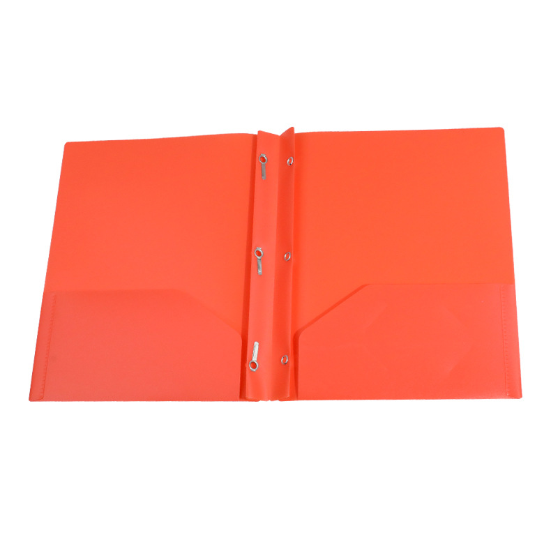 Dossier en plastique avec double poche