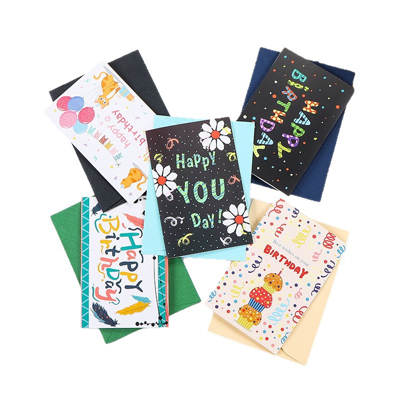 Tarjeta de felicitación de cumpleaños con set de sobre