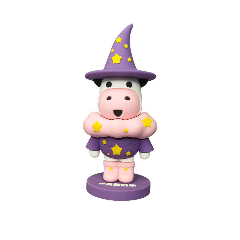 Figurina bobblehead con soporte de tarjeta de visita