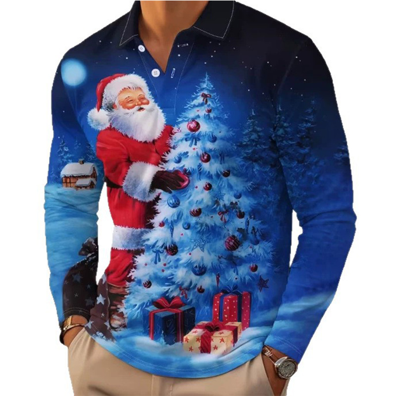 Camisa de polo de manga larga