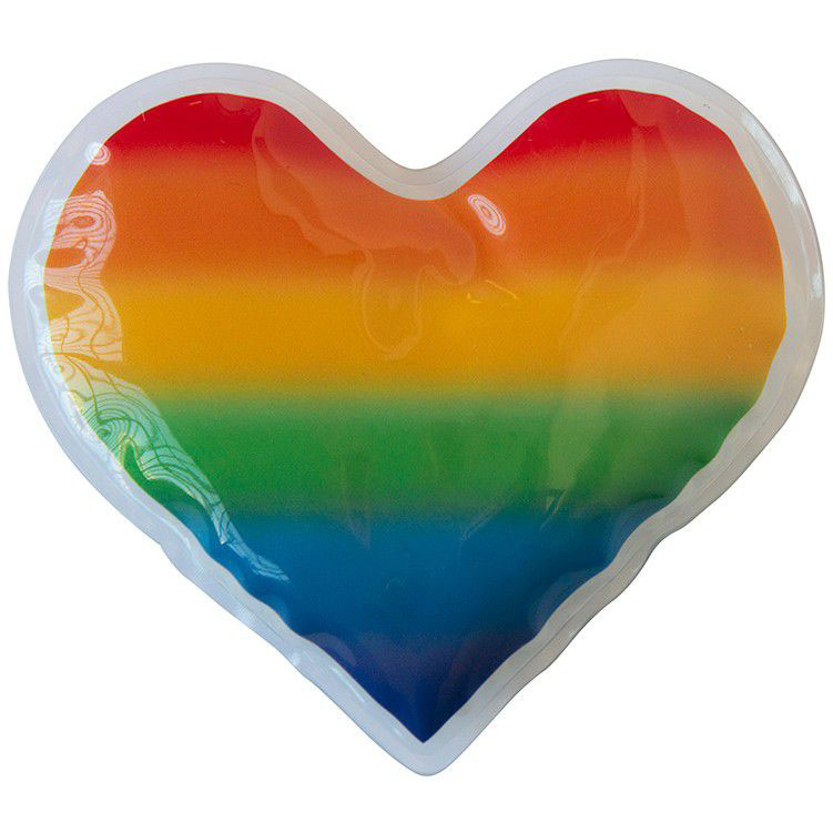 Perles de gel de coeur arc-en-ciel chaud ou froid