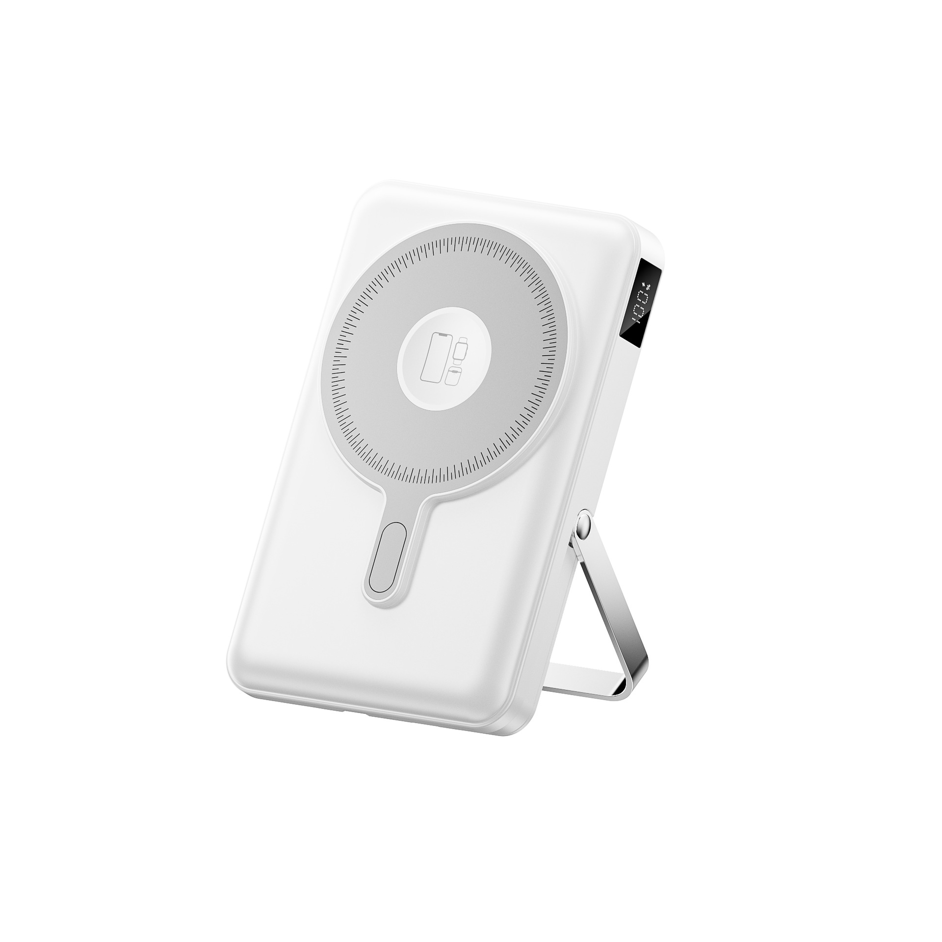 10000mah banque d'alimentation magnétique sans fil avec support de téléphone