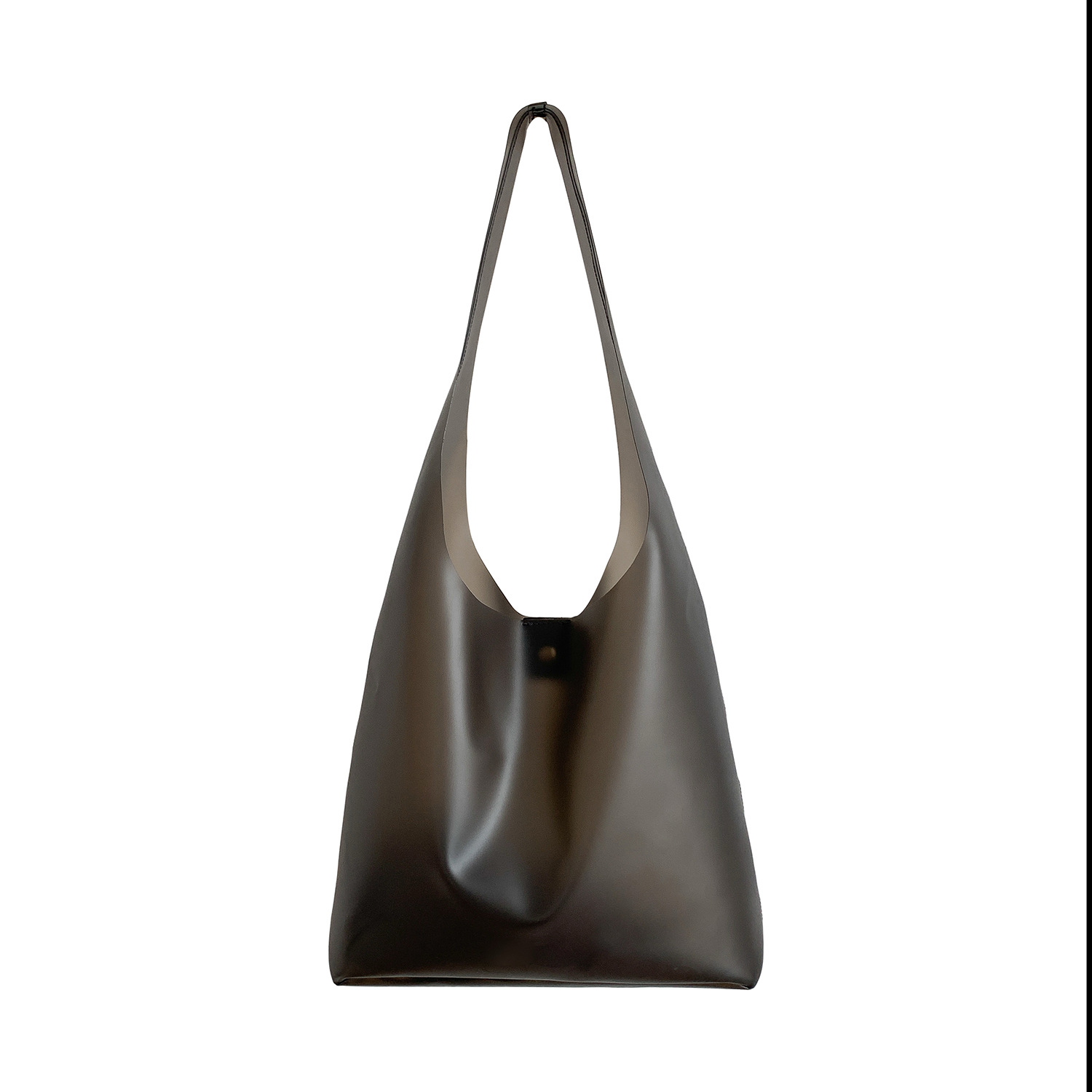 Sac à bandoulière pvc semi-transparent mat