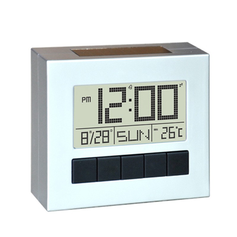 Horloge de bureau à énergie solaire