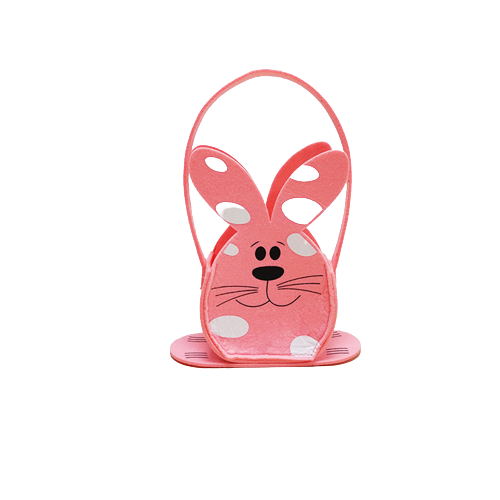 Easter non-woven conejo cesta