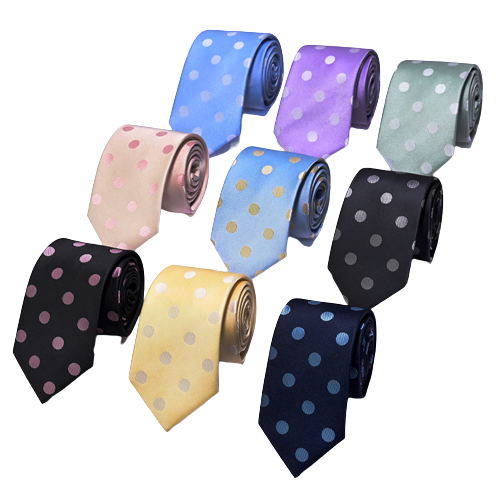 Pocor polka dot tie