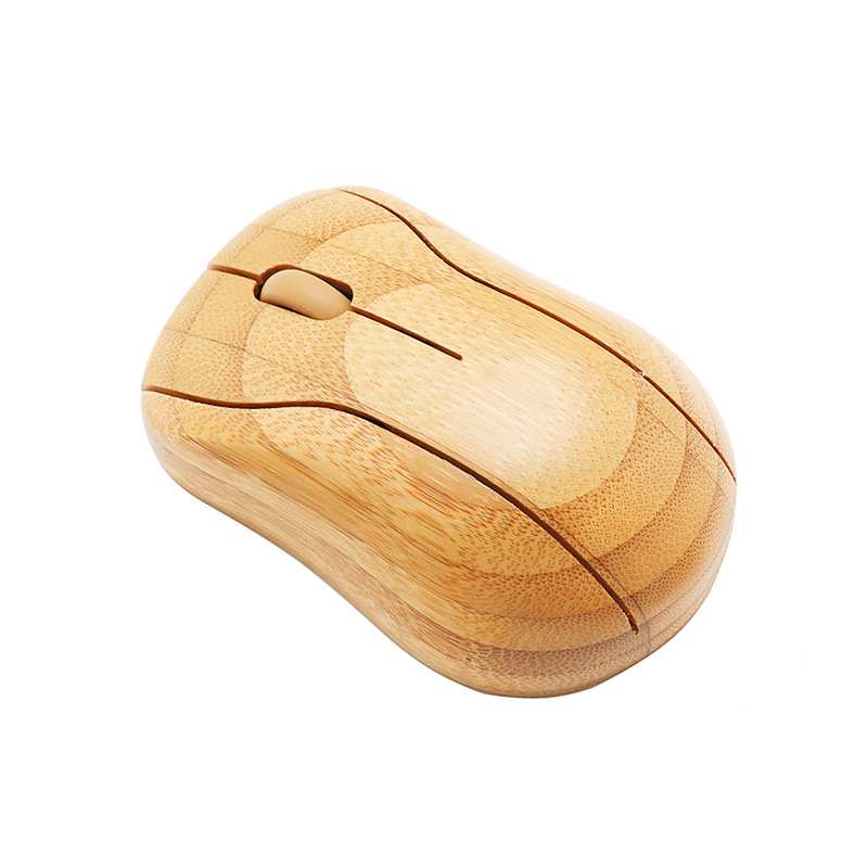 2.4g souris sans fil en bambou