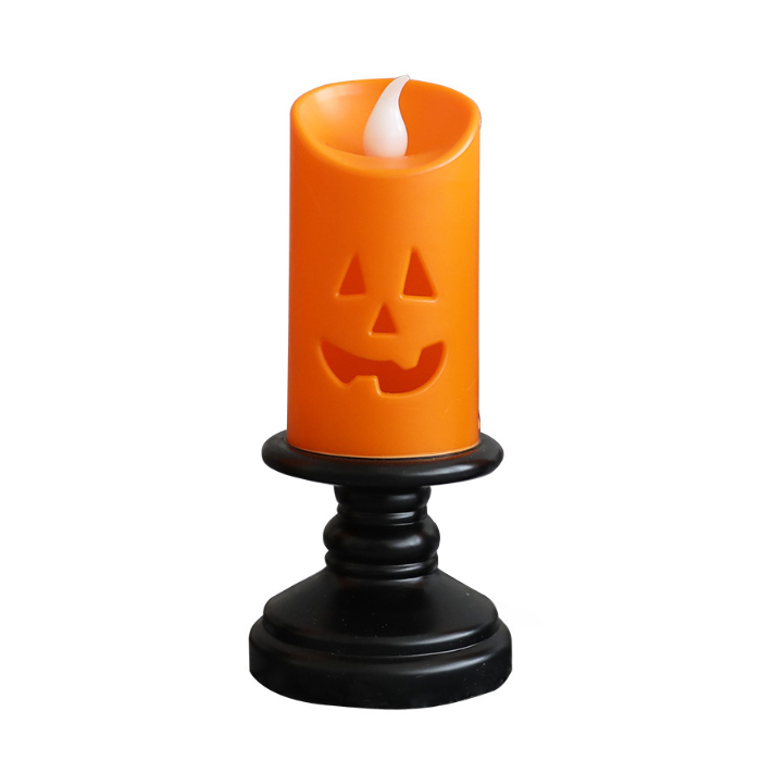 Calabaza con vela