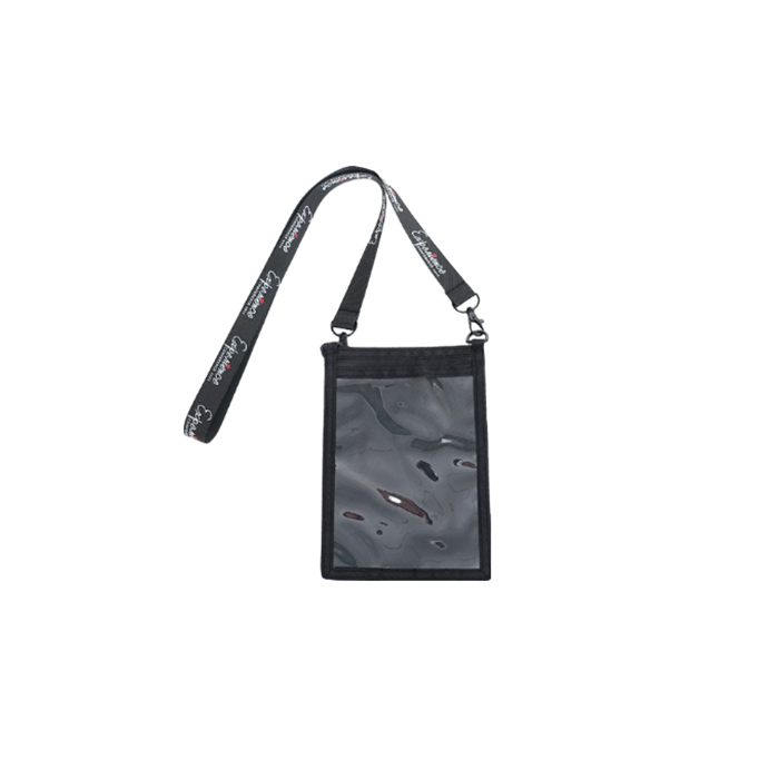 Soporte de placa con lanyard