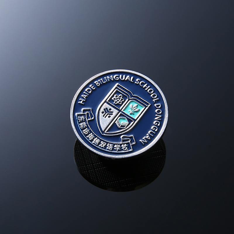 Pin bouton métallique