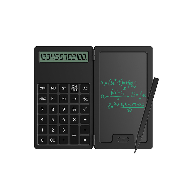 Calculatrice de bureau avec bloc-notes d'écriture