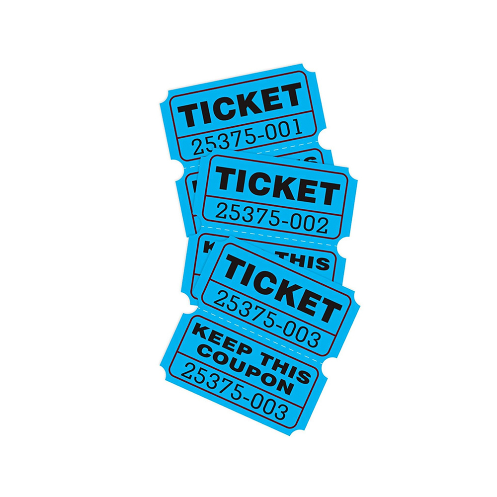 Billet de tombola personnalisé 2000pcs