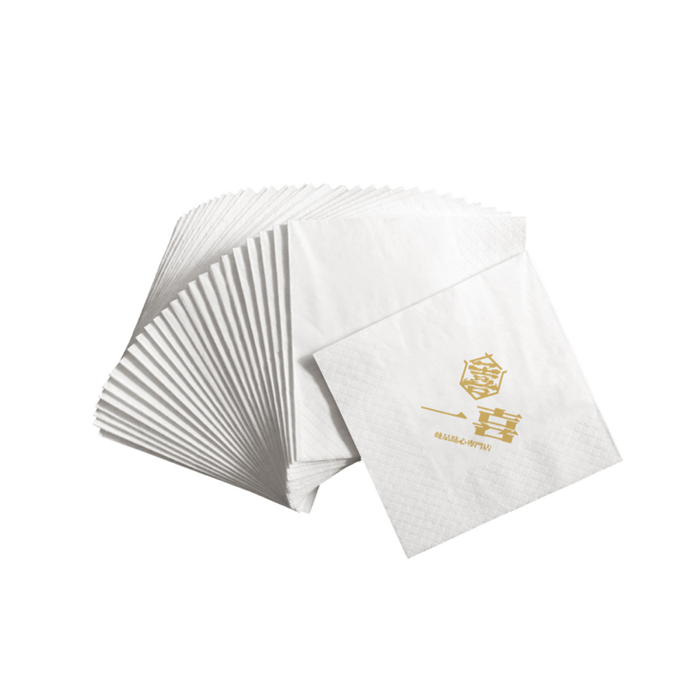 100pcs de serviette carrée jetable