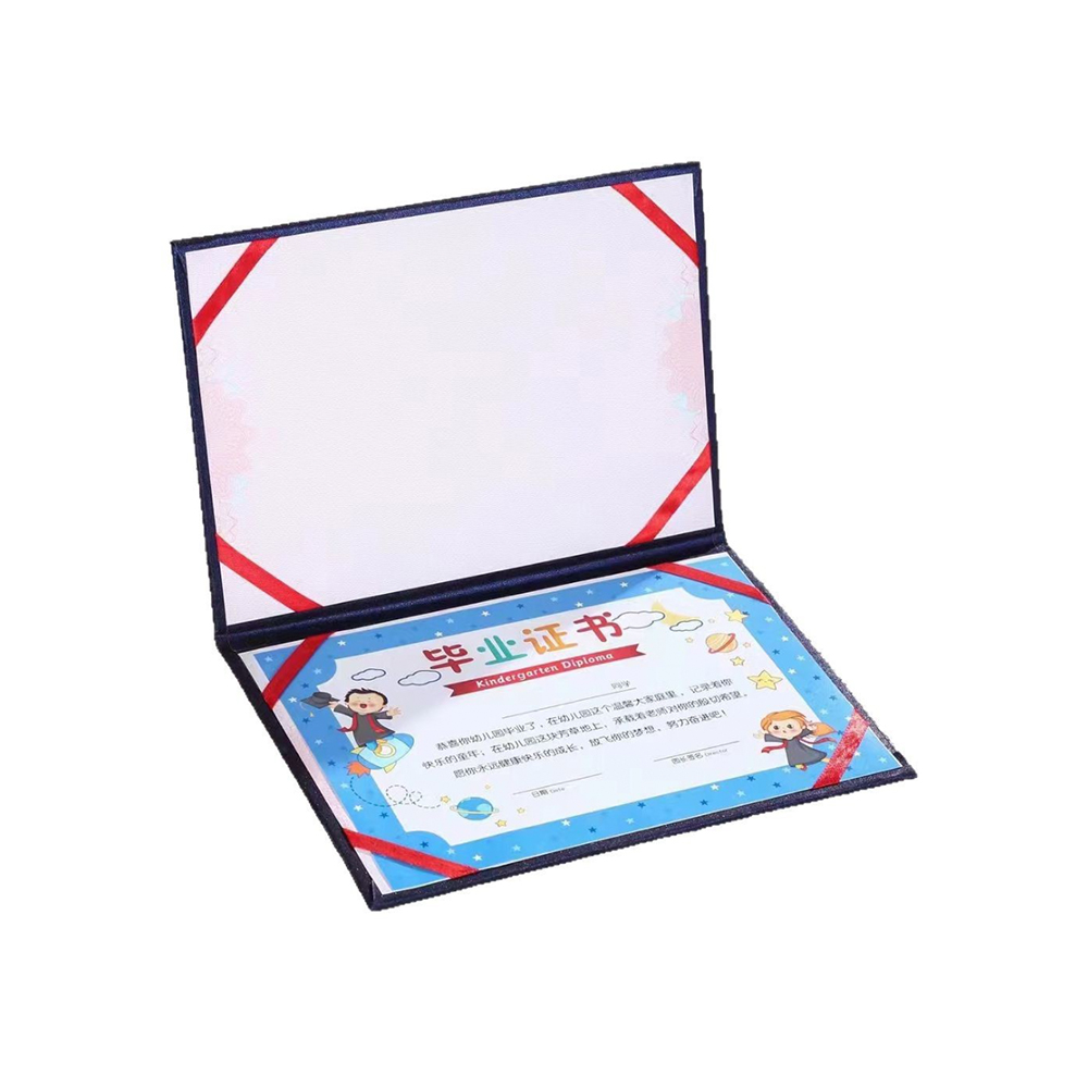 Cubierta de certificado de papel