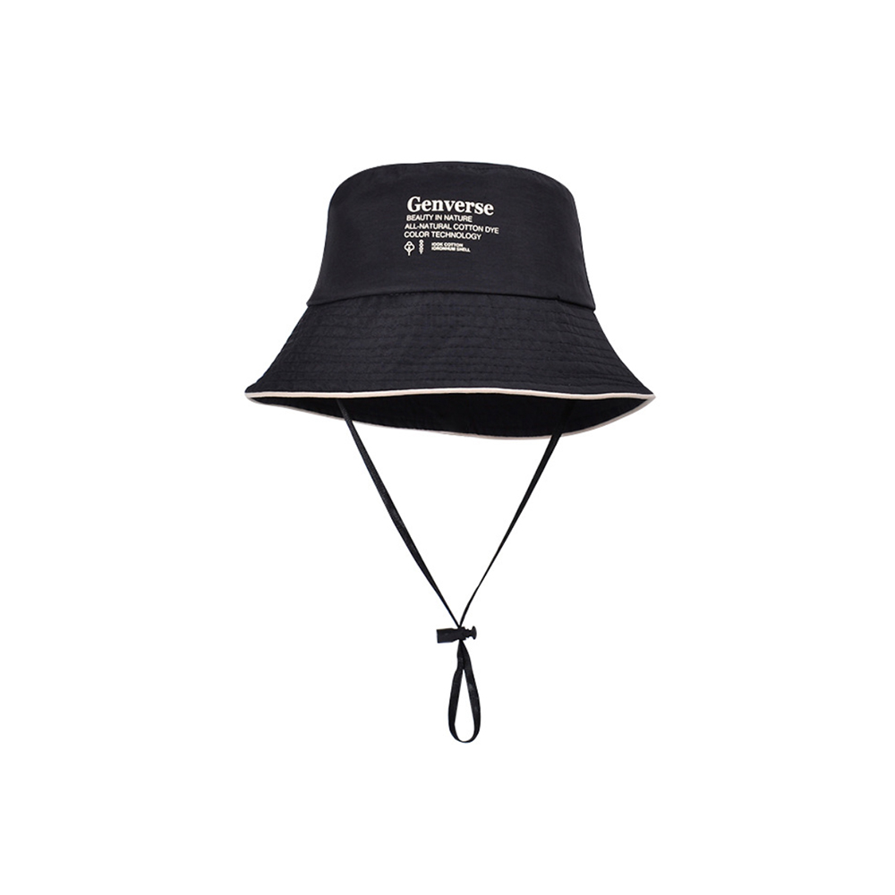 Trimmed Drawstring Bucket Hat