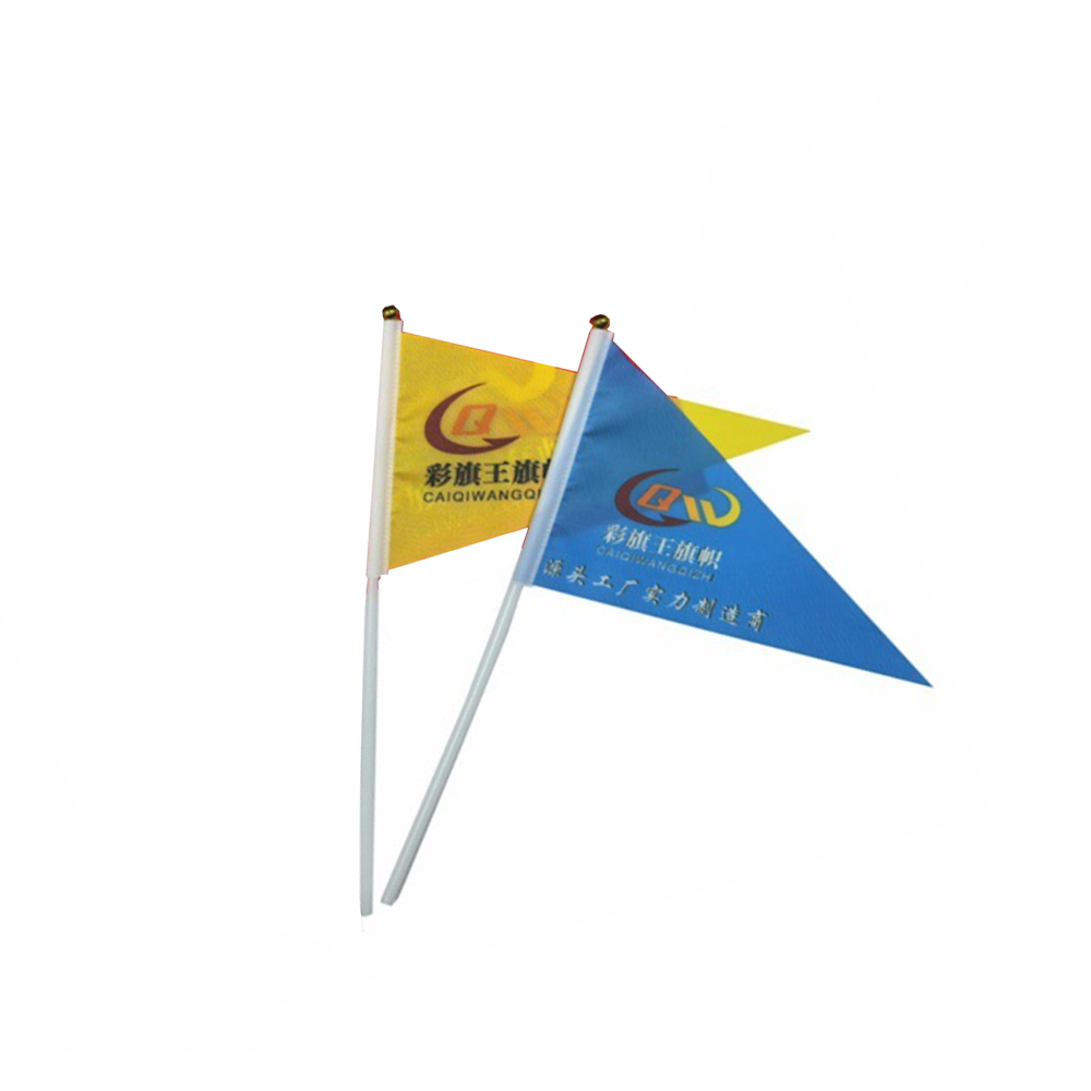 Custom Polyester Handheld Triangular Flag