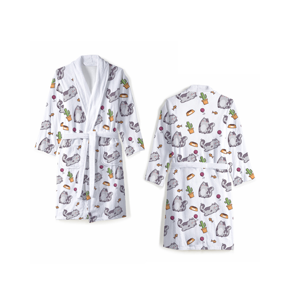Peignoir en flanelle ultra doux