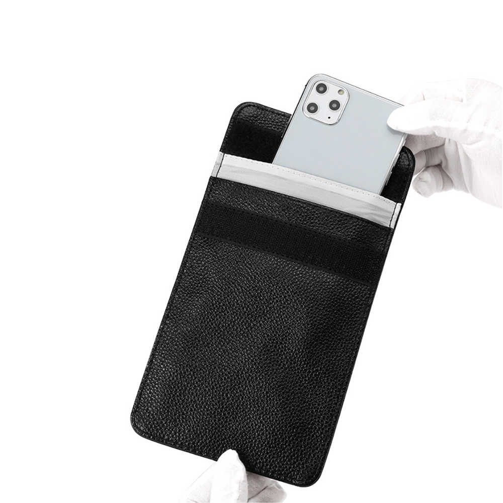 Premium Leather Signal-blocking & Rfid Shielding Pouch