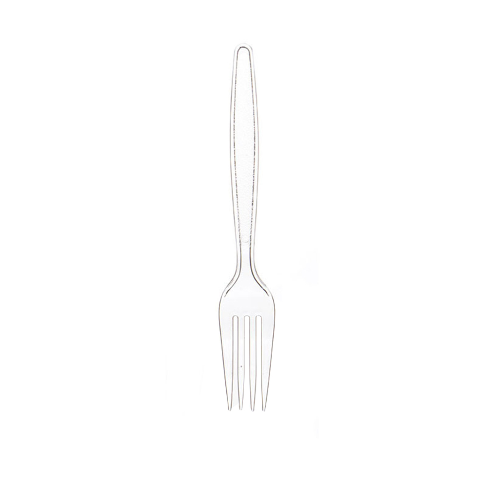 Tenedor plástico desechable
