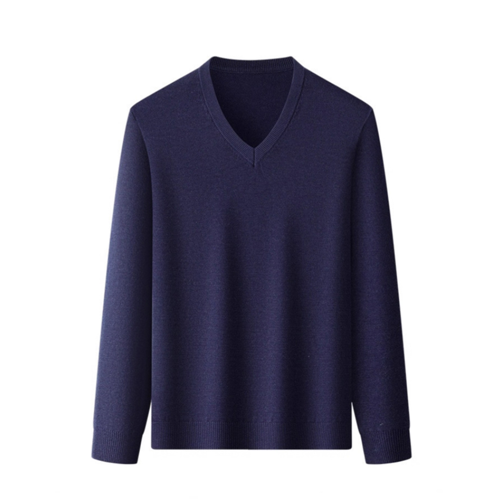 Pull en maille acrylique col v