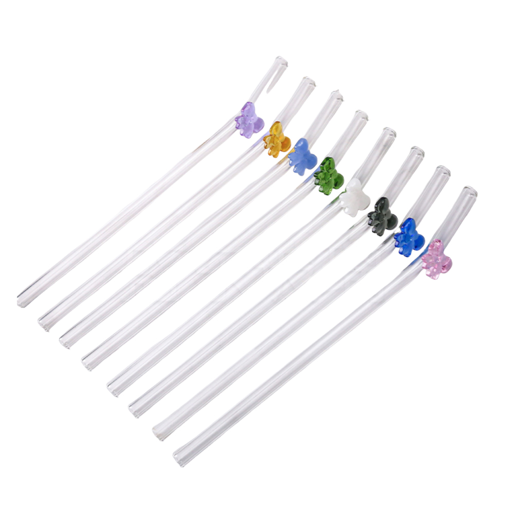 Paille de verre de nœud papillon