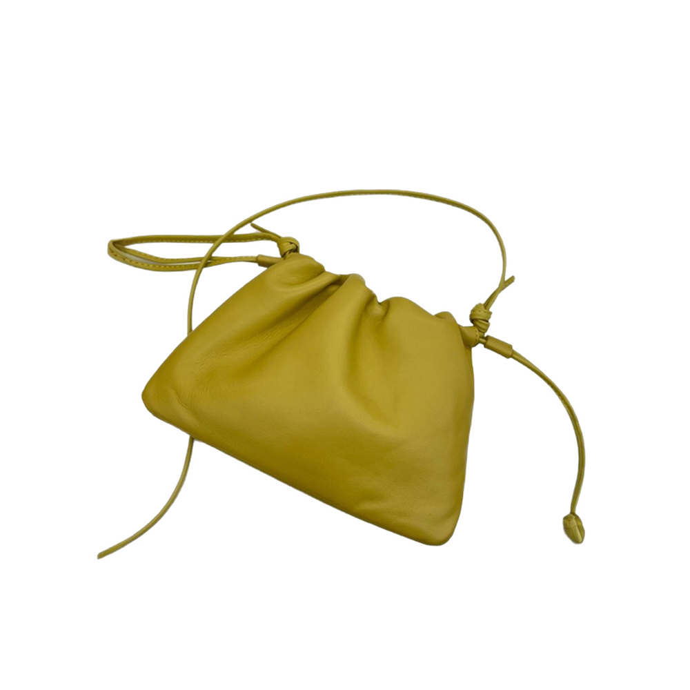 Israeli Mahjong Genuine Leather Drawstring Cloud Bag Set