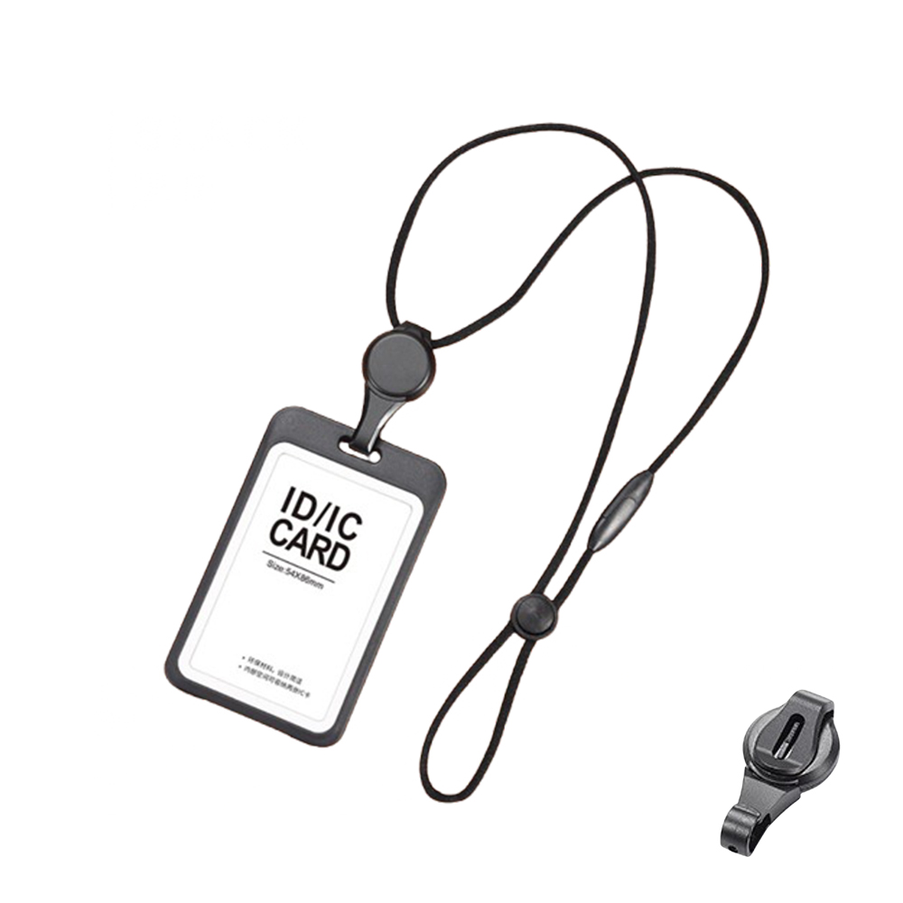 Porte carte pp rétractable lanière