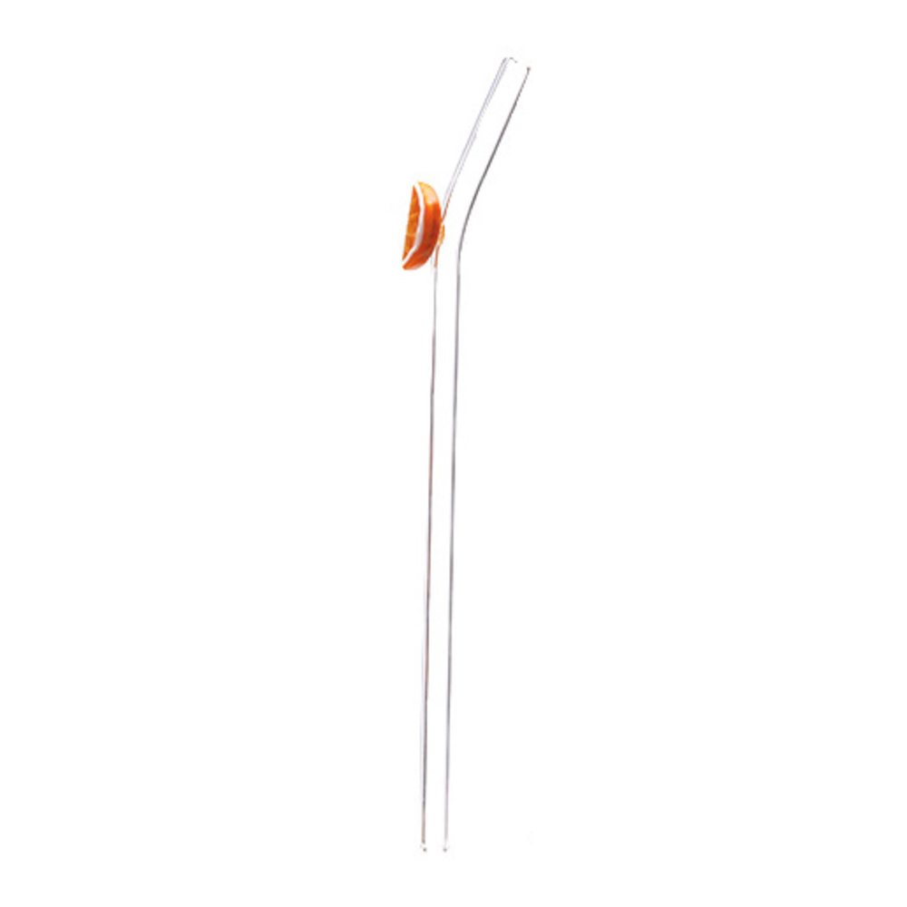 Paille de verre réutilisable