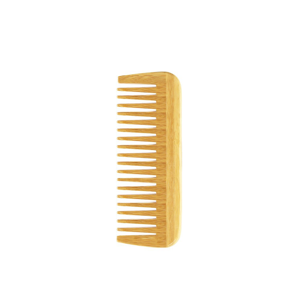 Peigne cheveux en bois avec manche pu
