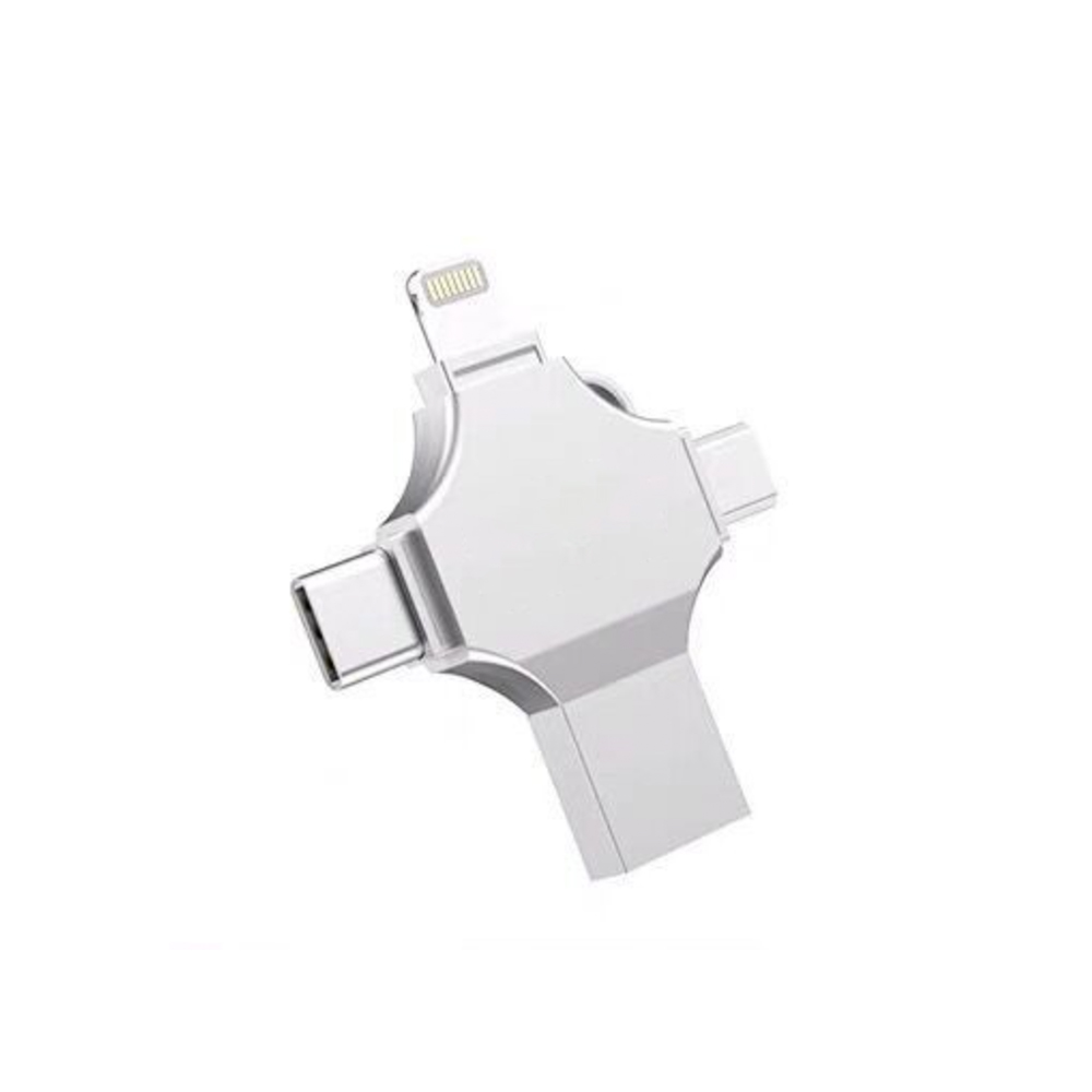4 en 1 unidad flash usb de metal 2 gb