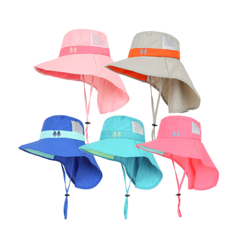 Kids Play Sun Hat With Neck Flap
