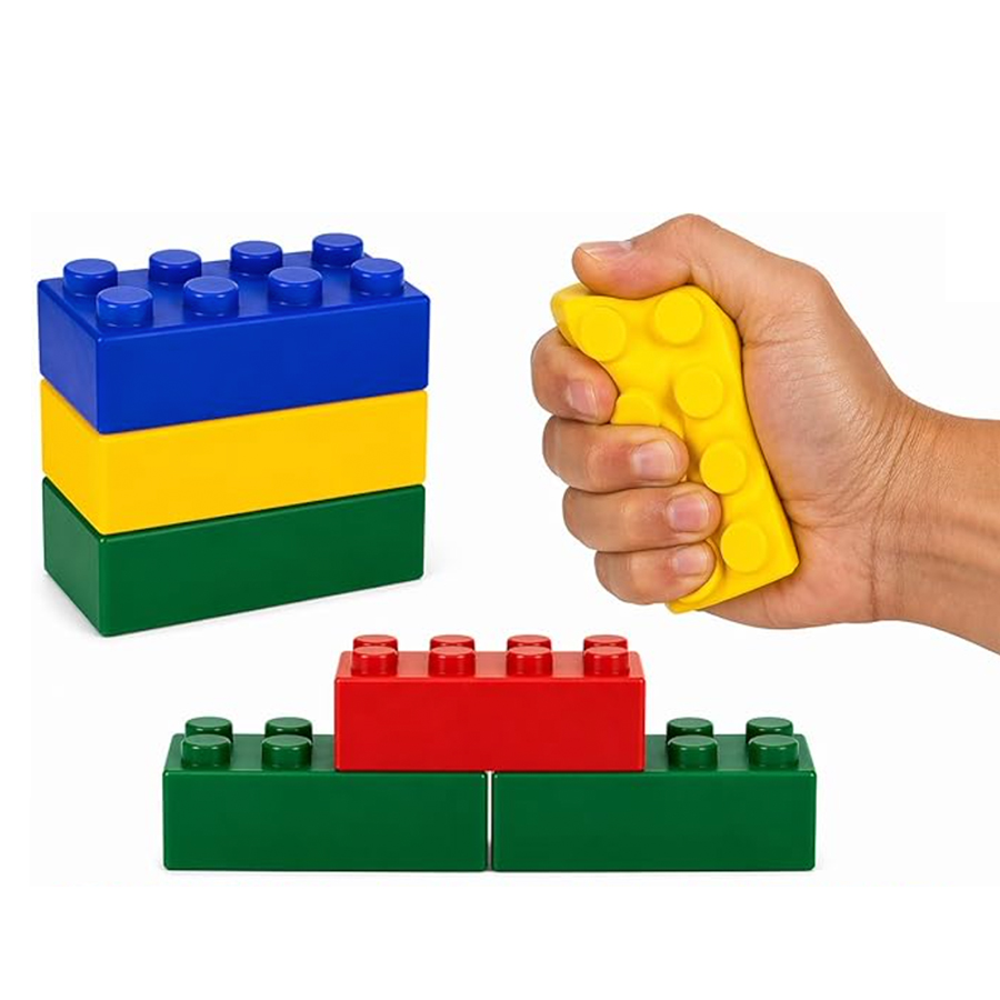 Lego bloc de jouet de soulagement de la contrainte view 2