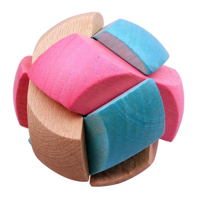 Balón de fútbol madera puzzle