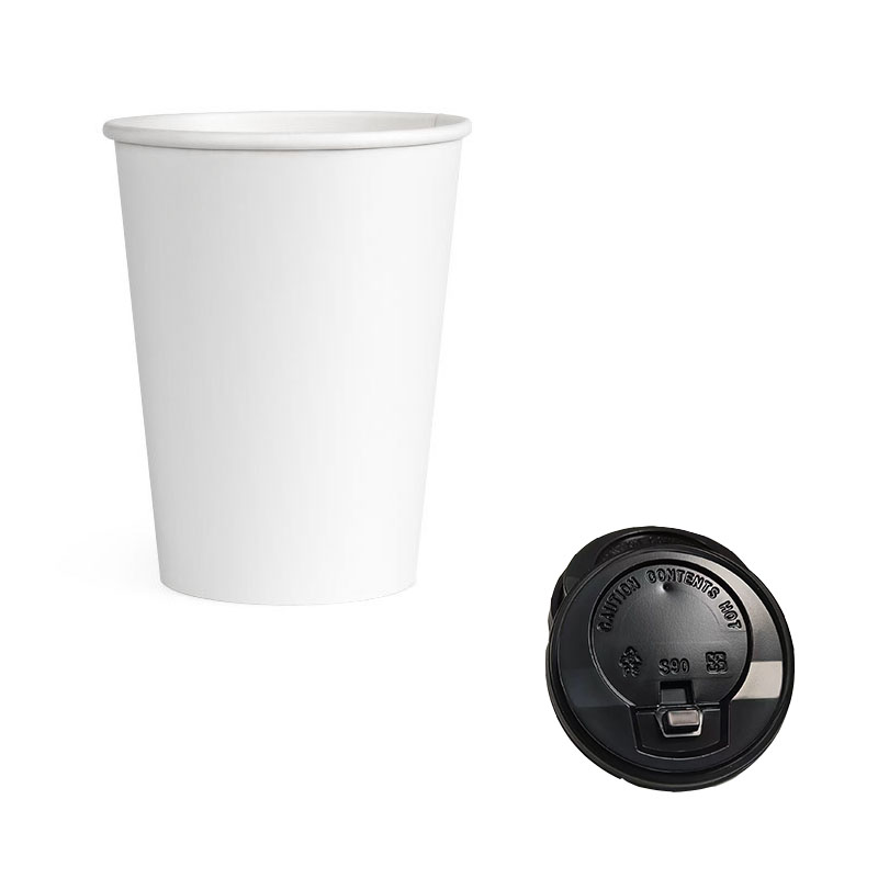 9oz Disposable Paper Cup With Lid