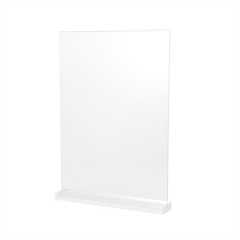 Support de table en acrylique clair