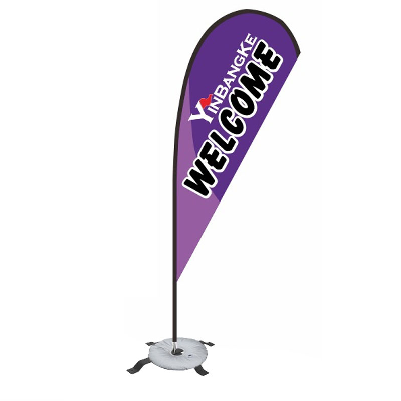 Drapeau plume de forme 5,5 m p