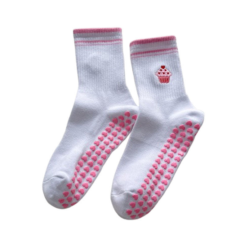 Chaussette de yoga avec poignée