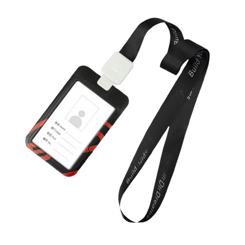 Nom porte badge avec lanière