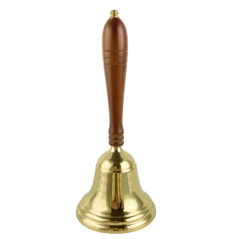 Campana con mango de madera