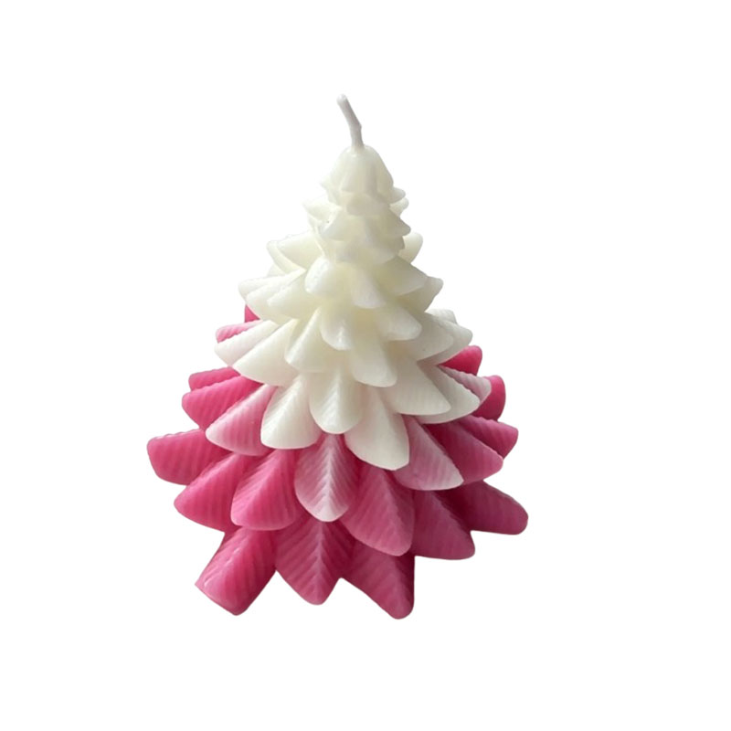 Bougie en forme d'arbre de noël