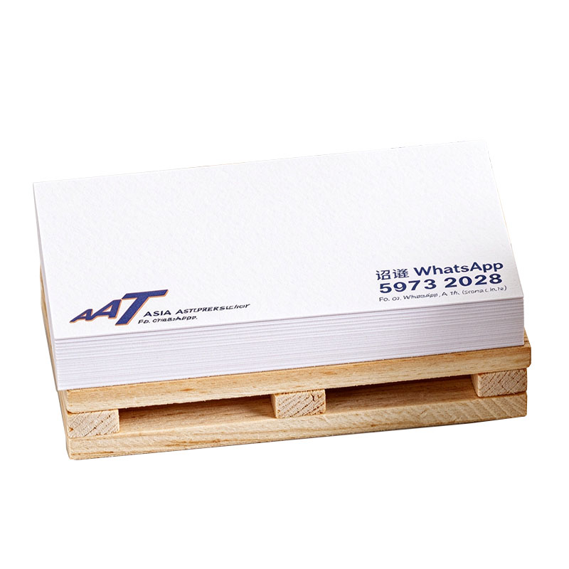 Mini Wooden Pallet With Sticky Note Cube view 2