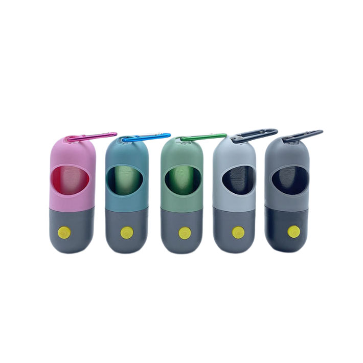 Bolsas de residuos de poop perro con linterna led