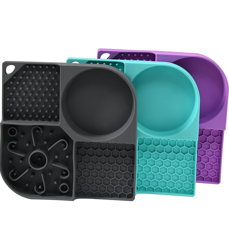 4 Compartments Slow Feeder Licking Mat