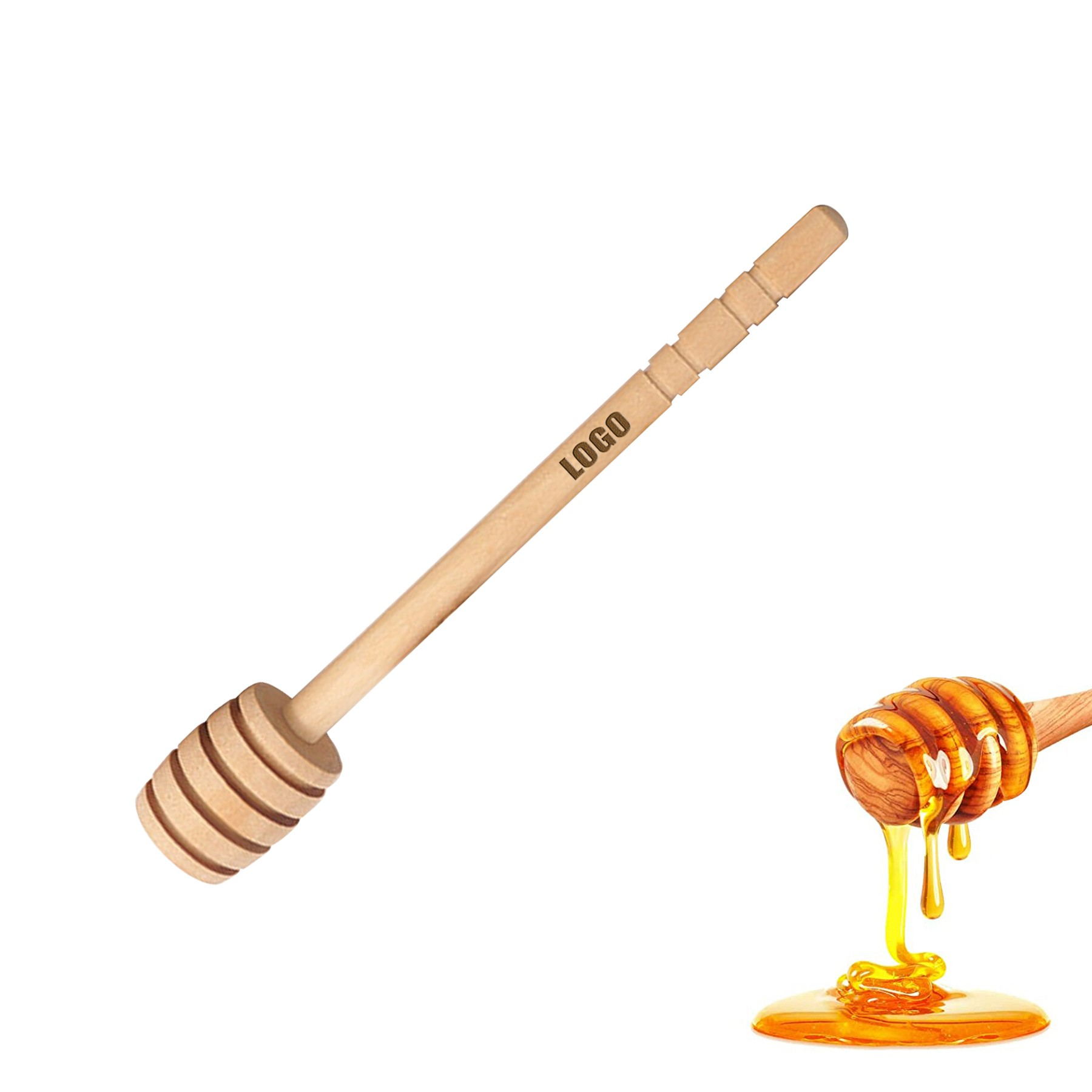 Agitateur à bâton en bois de 15cm de miel