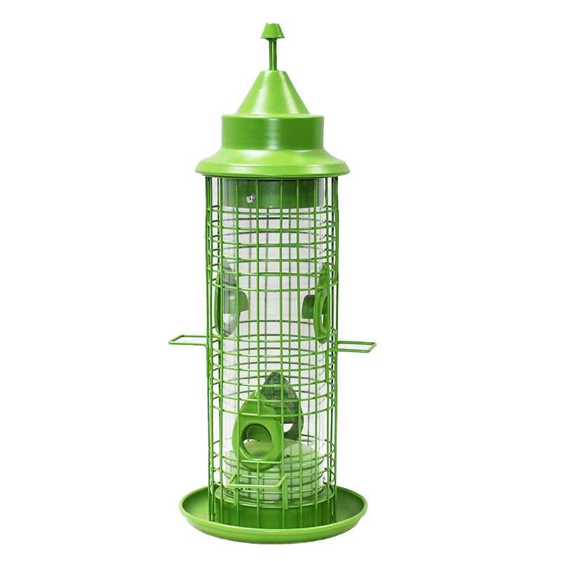 Alimentateur d'oiseaux en métal sauvage