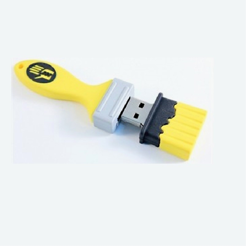 8gb pincel de pintura moldeado pvc usb